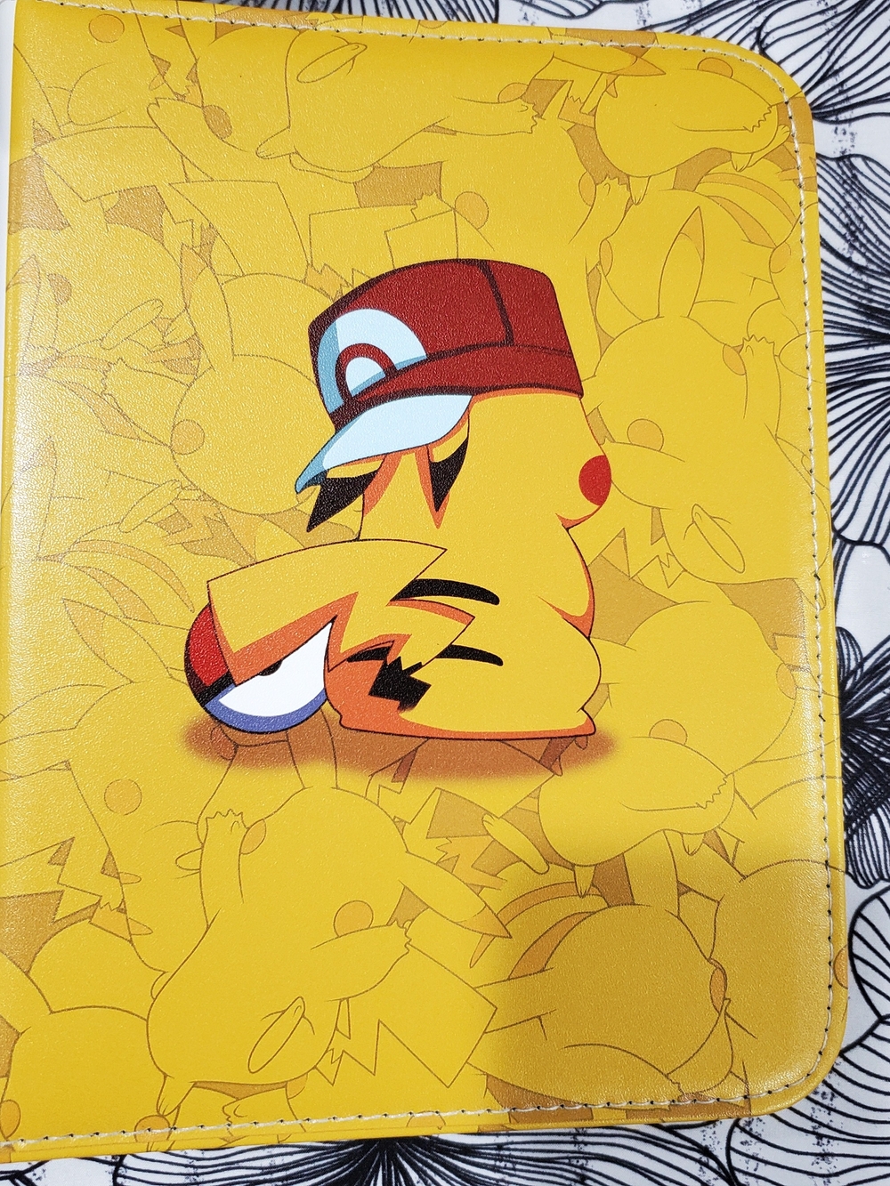 Pikachu Themed Yellow Pokémon Zip Card Binder